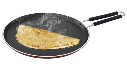 SOWBAGHYA Non Stick Xtra Large Dosa Tawa - Red | Thickness: 4 mm | Dia: 305 mm | 3Layer Whitford Coating | Non Induction - Image 3